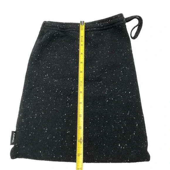 Theory 100% Cashmere Black White Speckles Storage Travel Clothe Dust Pouch Bag - Picture 7 of 7